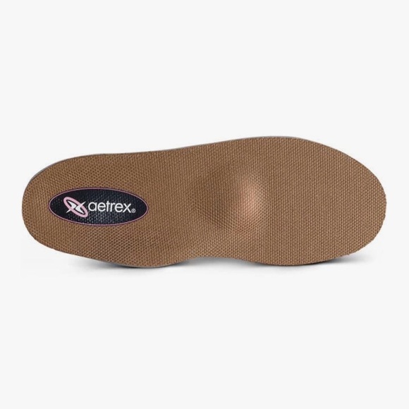 Aetrex L2205 Full Length Memory Foam Orthotic Insoles for Women Blue Brown, 10 - Picture 3 of 5